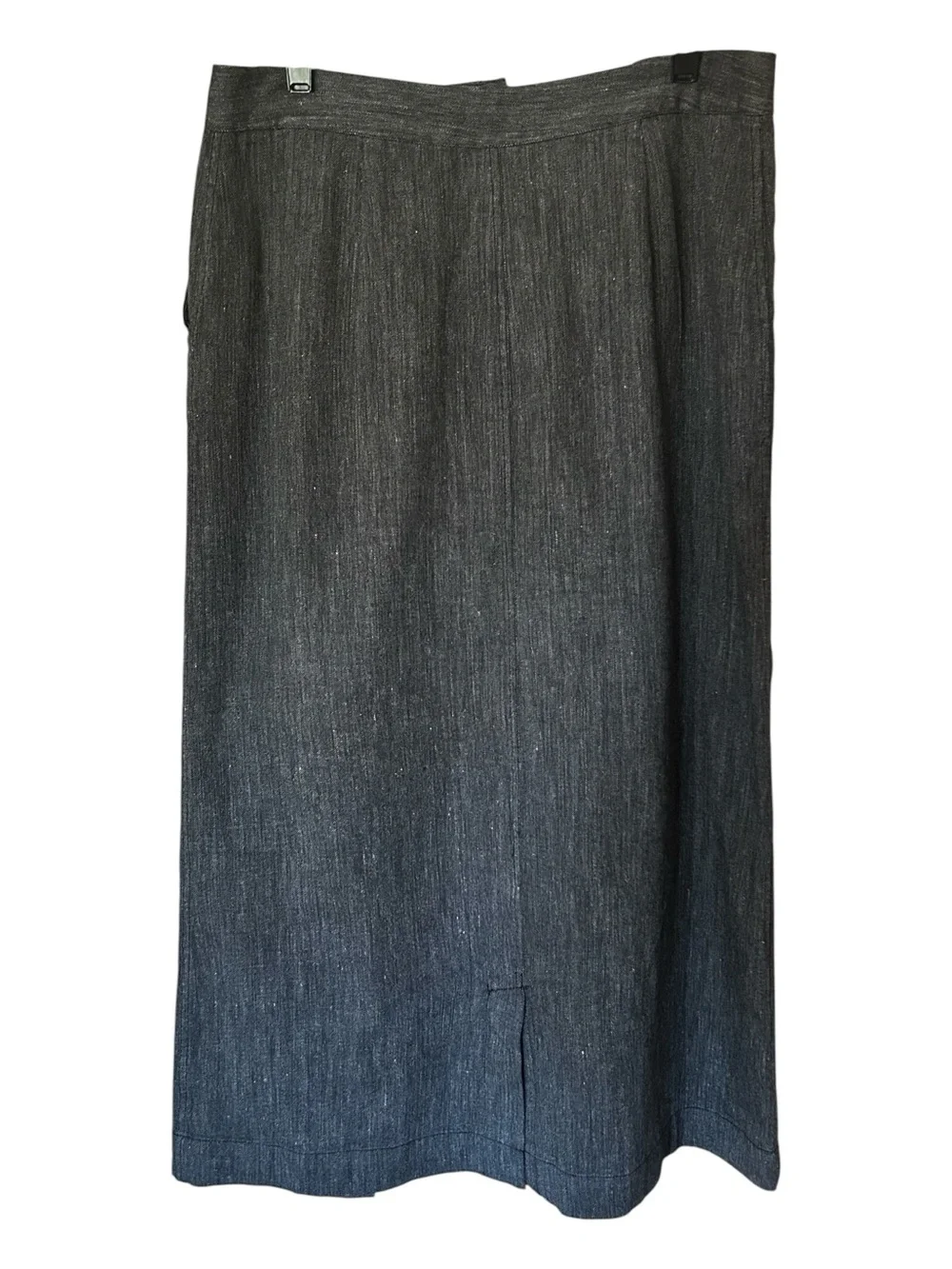 Women’s POETRY Textured Linen Wool Midi Skirt
